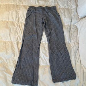 Volcom Gray Pinstripe Wide Leg Pants